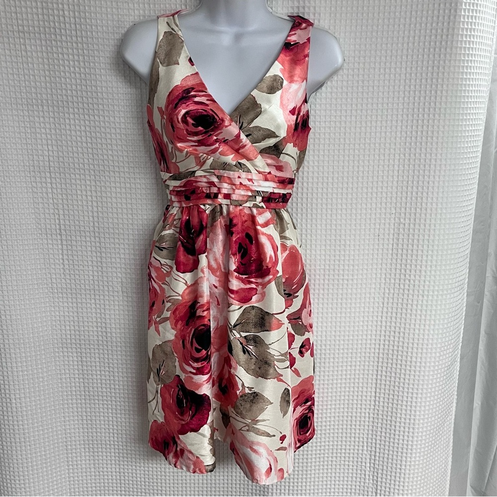 Hailey Morgan Ladies Fit-N-Flare Floral Dress Size 6p